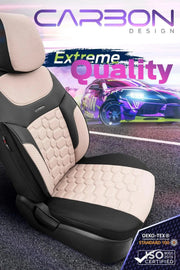 Otom Yeni Carbon Design Dokulu Kumaş Oto Koltuk Kılıfı Tam Set - OtomBayi