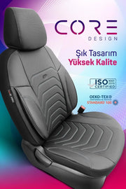 Otom Yeni Core Design Premium Deri Oto Koltuk Kılıfı Tam Set - OtomBayi