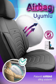 Otom Yeni Core Design Premium Deri Oto Koltuk Kılıfı Tam Set - OtomBayi