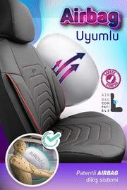 Otom Yeni Core Design Premium Deri Oto Koltuk Kılıfı Tam Set - OtomBayi