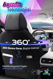 Otom Yeni Core Design Premium Deri Oto Koltuk Kılıfı Tam Set - OtomBayi
