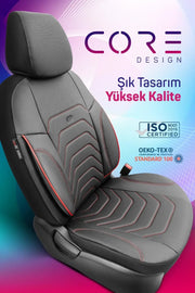Otom Yeni Core Design Premium Deri Oto Koltuk Kılıfı Tam Set - OtomBayi