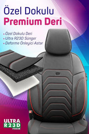 Otom Yeni Core Design Premium Deri Oto Koltuk Kılıfı Tam Set - OtomBayi