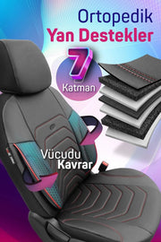 Otom Yeni Core Design Premium Deri Oto Koltuk Kılıfı Tam Set - OtomBayi