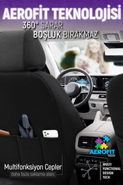 Otom Yeni Elegance Design Özel Tasarım Oto Koltuk Kılıfı Tam Set - OtomBayi