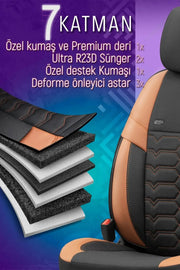 Otom Yeni Elegance Design Özel Tasarım Oto Koltuk Kılıfı Tam Set - OtomBayi