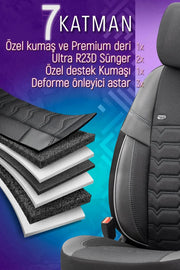 Otom Yeni Elegance Design Özel Tasarım Oto Koltuk Kılıfı Tam Set - OtomBayi