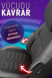 Otom Yeni Elegance Design Özel Tasarım Oto Koltuk Kılıfı Tam Set - OtomBayi