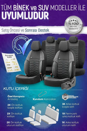 Otom Yeni Elegance Design Özel Tasarım Oto Koltuk Kılıfı Tam Set - OtomBayi