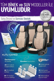 Otom Yeni Elegance Design Özel Tasarım Oto Koltuk Kılıfı Tam Set - OtomBayi