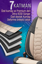 Otom Yeni Elegance Design Özel Tasarım Oto Koltuk Kılıfı Tam Set - OtomBayi