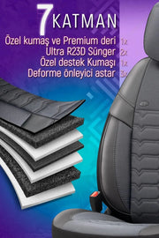 Otom Yeni Elegance Design Özel Tasarım Oto Koltuk Kılıfı Tam Set - OtomBayi